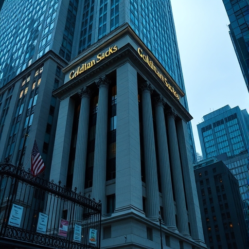 高盛總部展示財務數據