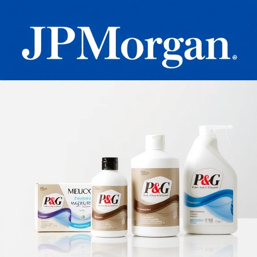 摩根大通標誌與寶潔產品