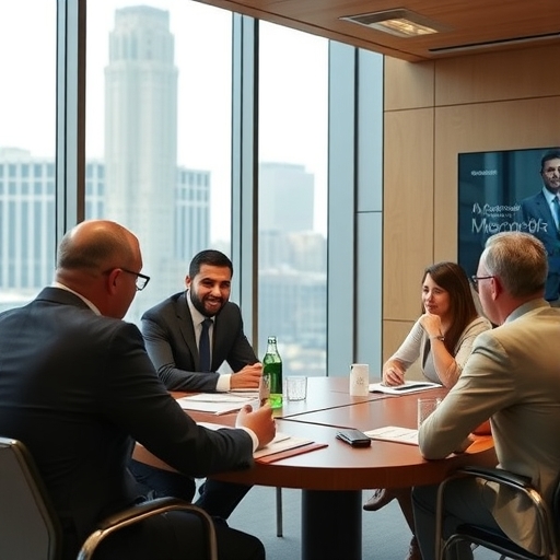 一位男子正在街頭交易股票