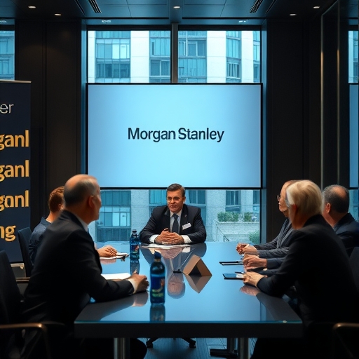 一位男子正在街頭交易股票