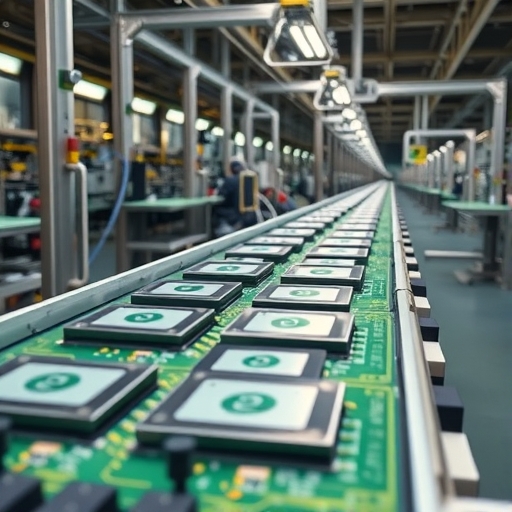 Nvidia晶片生產線的細節圖