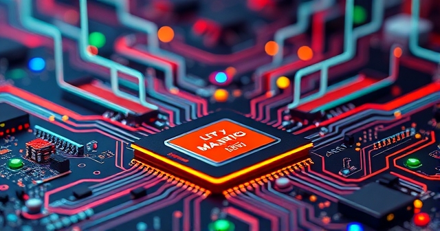 一個人正在使用電腦進行AI運算