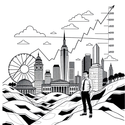 一位男子正在街頭交易股票