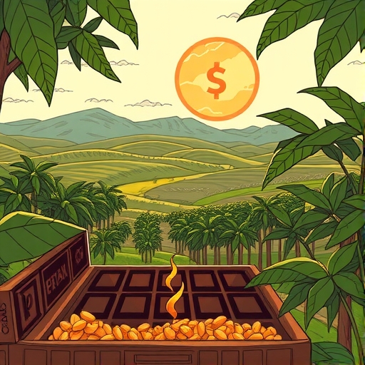 可可期貨市場的交易過程場景