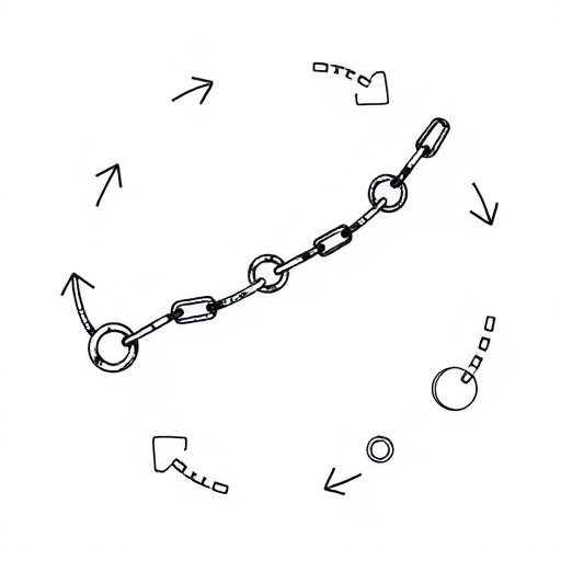 經濟增長以鏈條和箭頭圖示表達