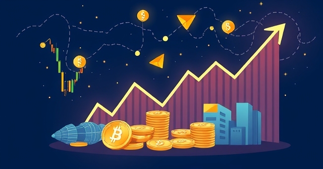 一個視覺化的加密貨幣趨勢圖