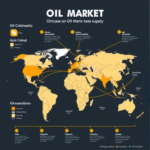 展示全球油市動態的插圖