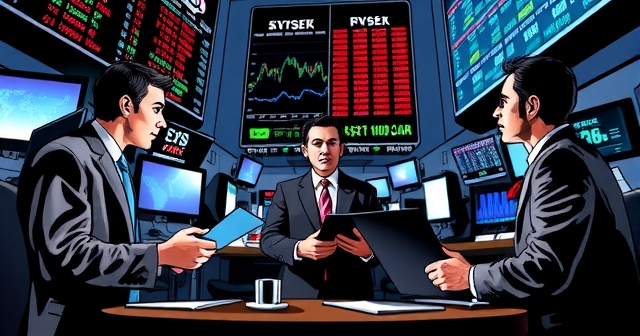 華爾街分析師在進行市場分析