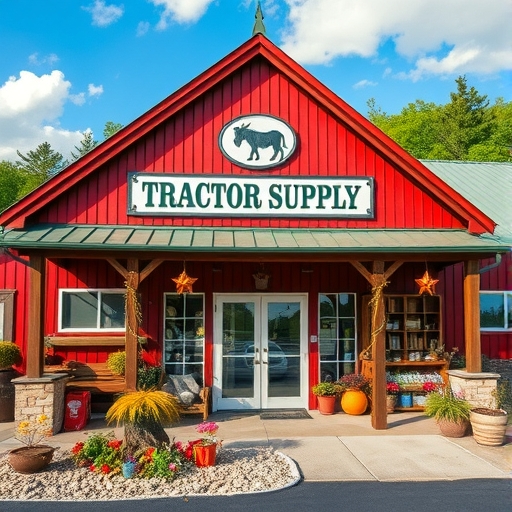 農產品展示區,Tractor Supply店內景
