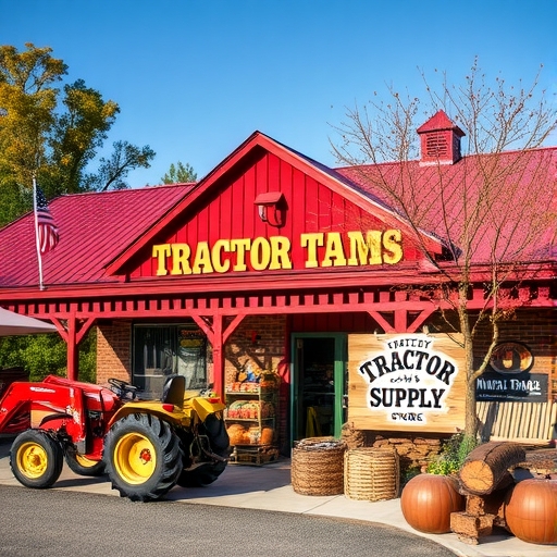 Tractor Supply店內部,展示各式農業用品