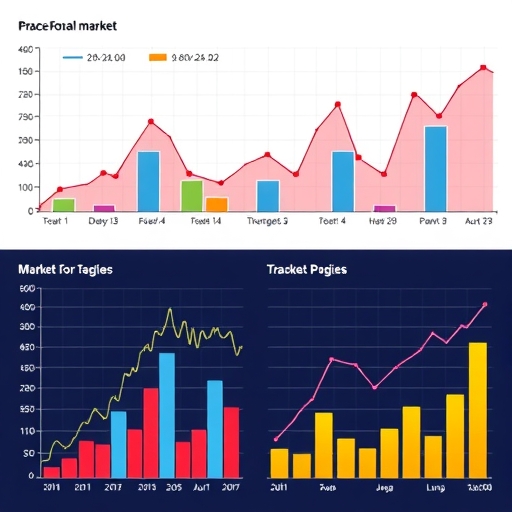 色彩繽紛的圖表描繪市場趨勢
