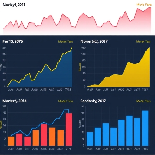 色彩繽紛的圖表描繪市場趨勢