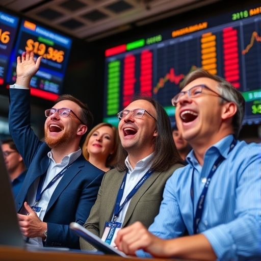 一位投資者專注於股票市場