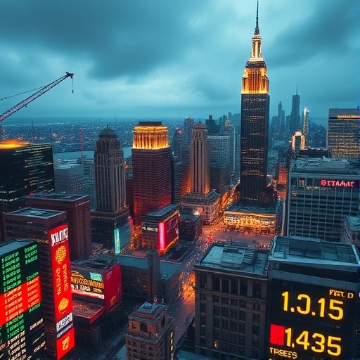 金融市場波動的圖表