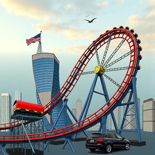 一位男子正在街頭交易股票