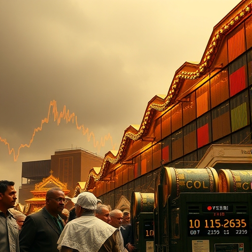 黃金市場的波動情況圖