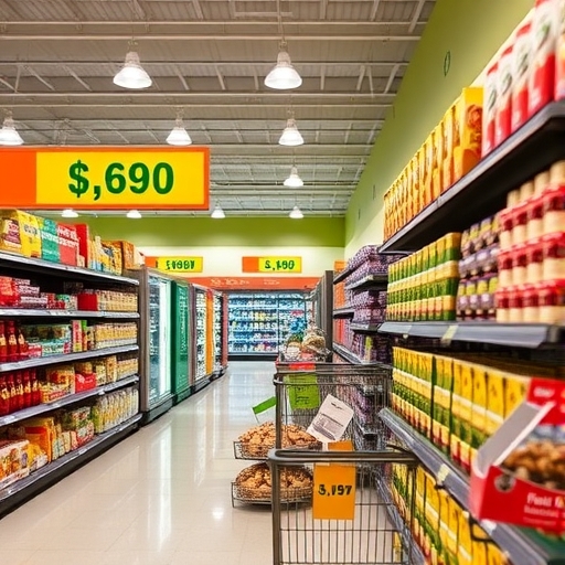 一間受通膨壓力的雜貨店