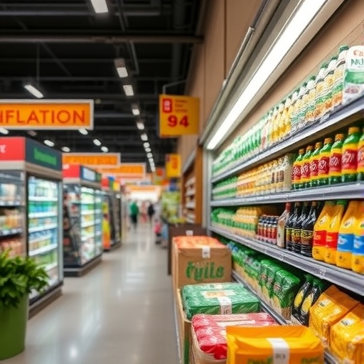 一間受通膨壓力的雜貨店