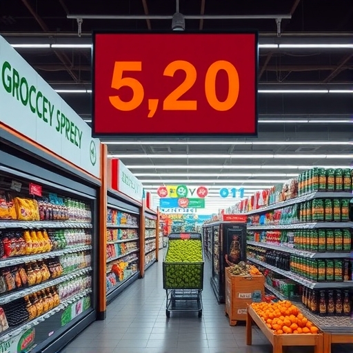 一間受通膨壓力的雜貨店