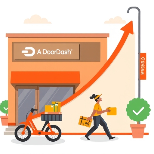 DoorDash 成長的插圖