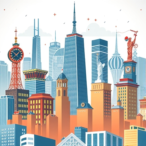 金融市場的插圖