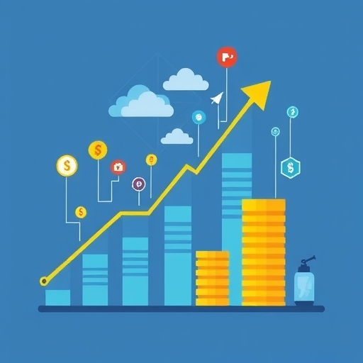 金融科技增長的插圖