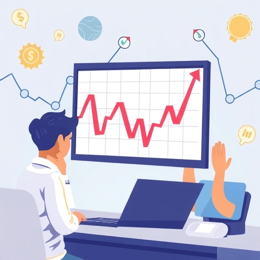 一張展示股市分析的插圖