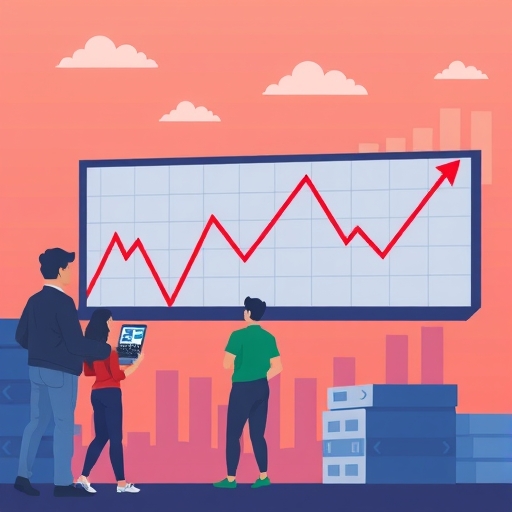 一張展示股市分析的插圖