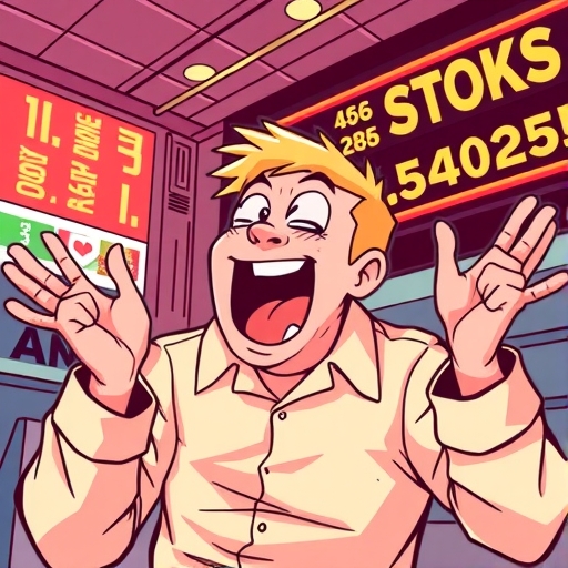 投資者在交易所查看股票行情