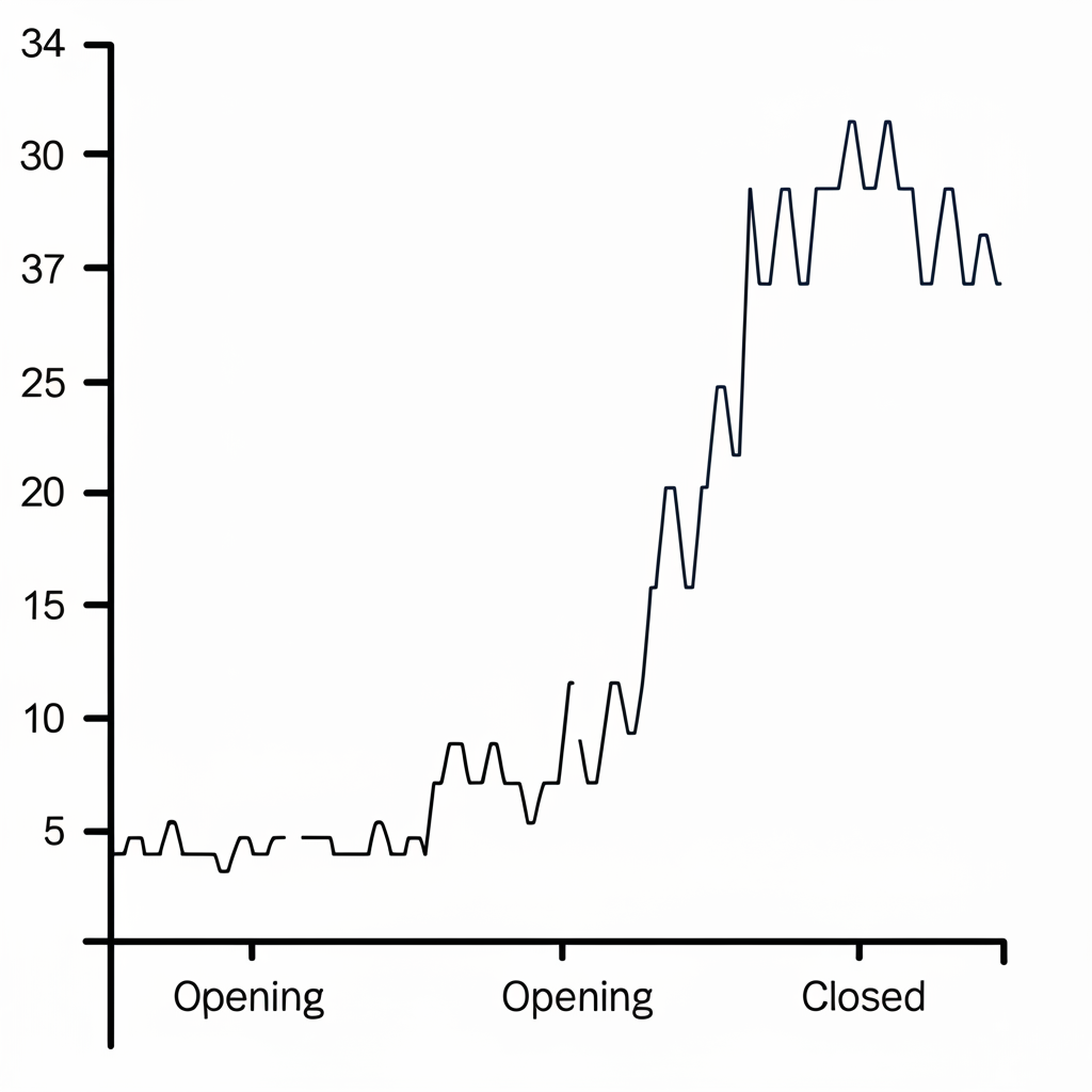 金融市場數據的數位呈現,可能顯示即時股價或交易介面,帶有抽象發光線條代表數據流動。