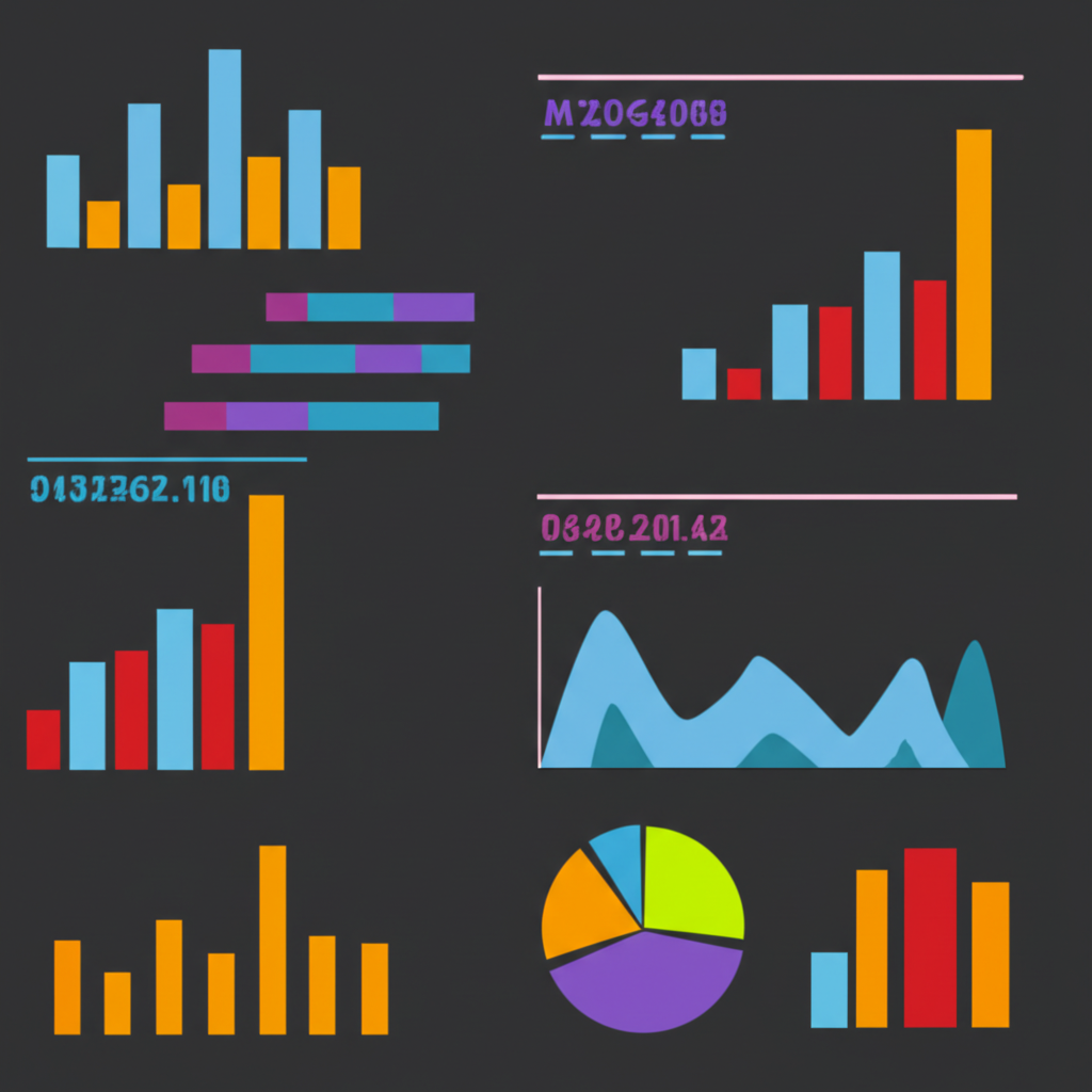 一個數位儀表板展示著多種數據圖表和分析報告,反映內容行銷的表現與趨勢。
