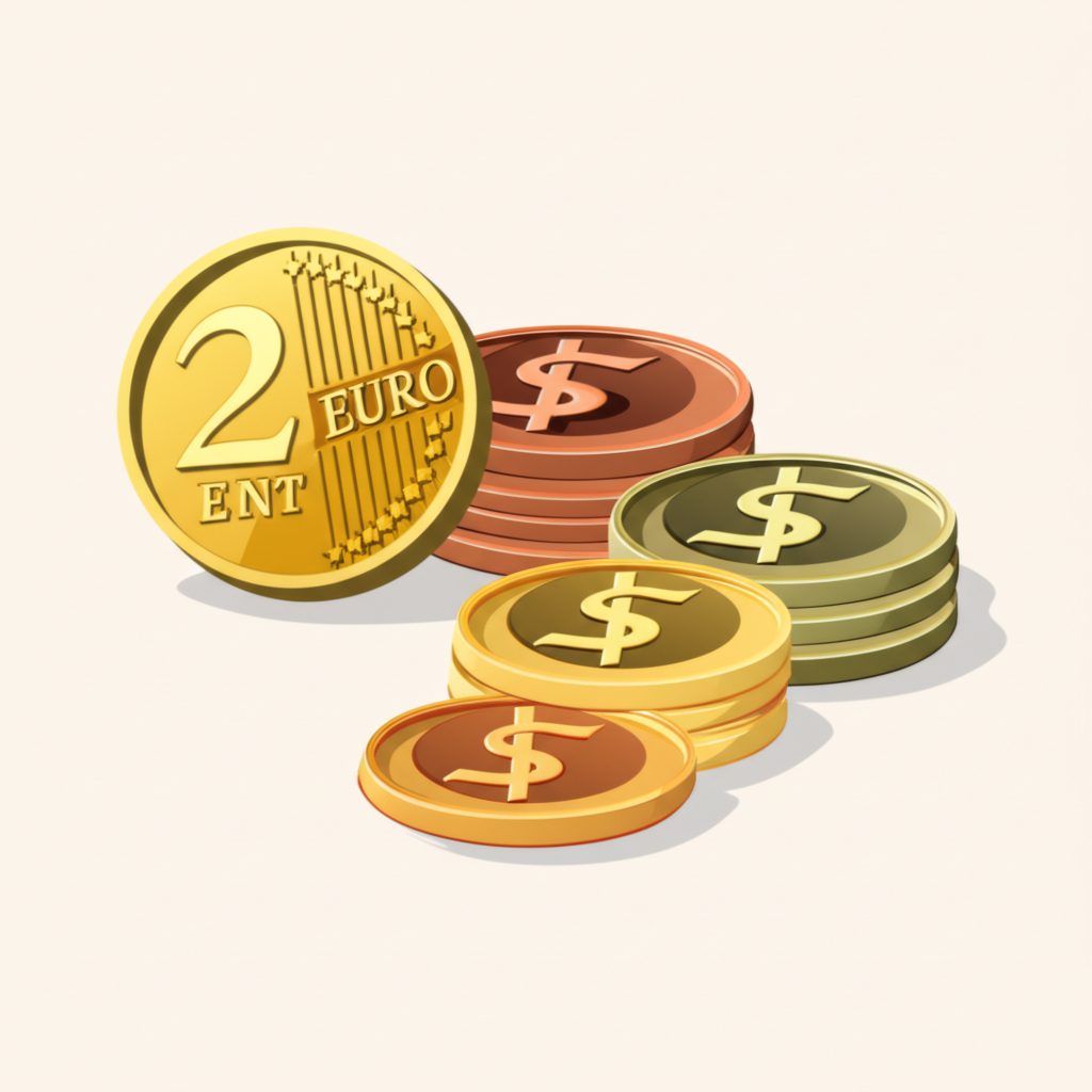 一個人手持智慧型手機,顯示歐元兌美元匯率圖表和實時數據的金融交易應用程式介面。