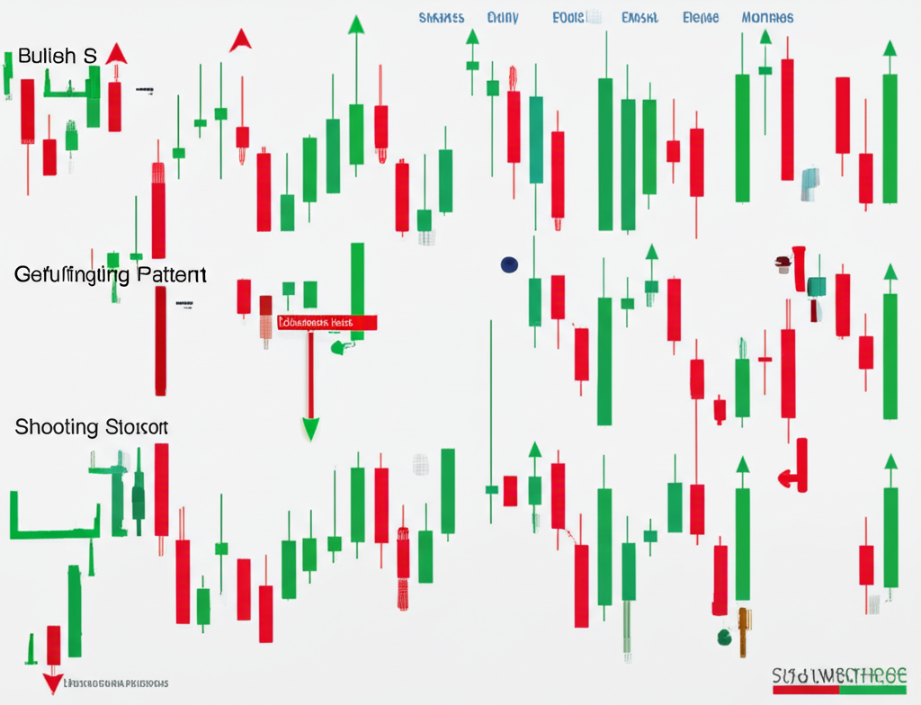 一張呈現多根K線的股票走勢圖，顯示股價波動與市場趨勢