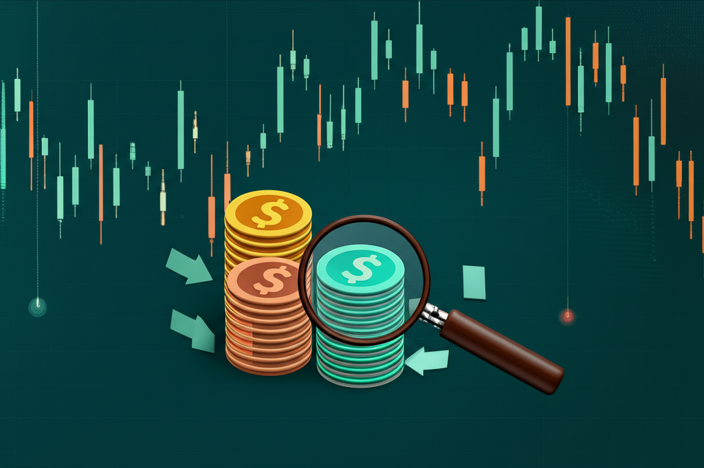 一位投資者正在電腦前觀察多個螢幕上的期貨市場數據