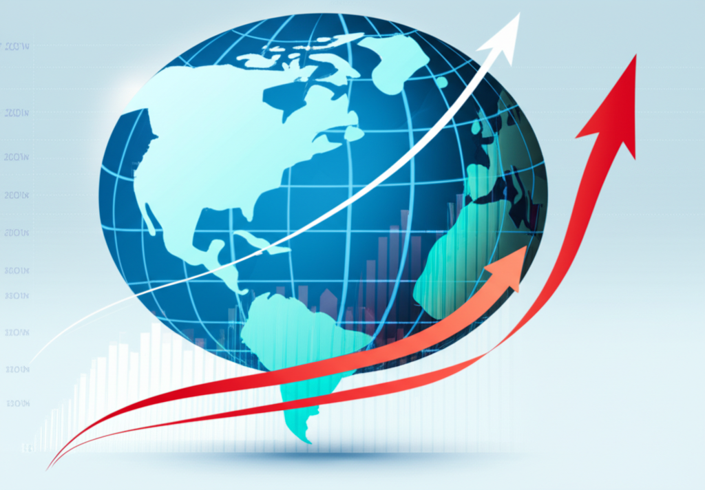 充滿活力的未來城市天際線,象徵AI時代的能源需求與永續解決方案。