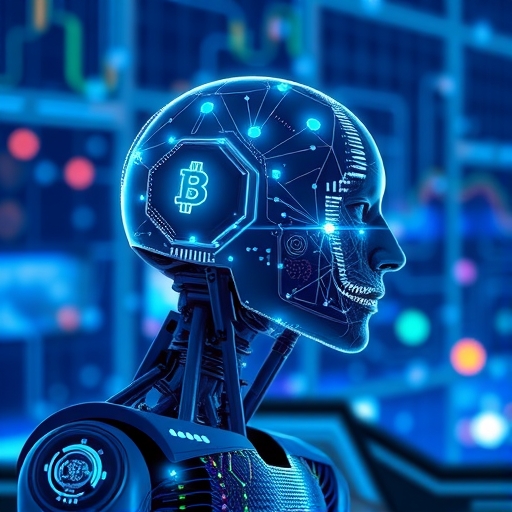 象徵人工智慧技術快速發展與未來投資前景的抽象圖
