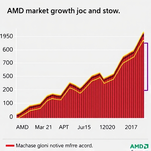 超微 (AMD) 股票市場成長示意圖