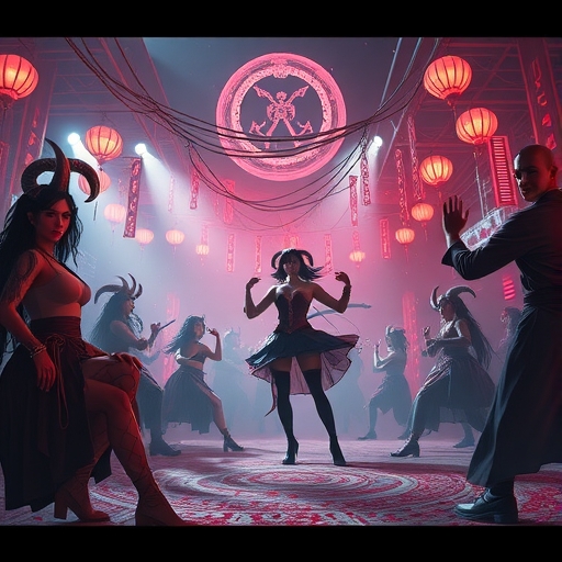 《KPop Demon Hunters》電影中的慶典畫面