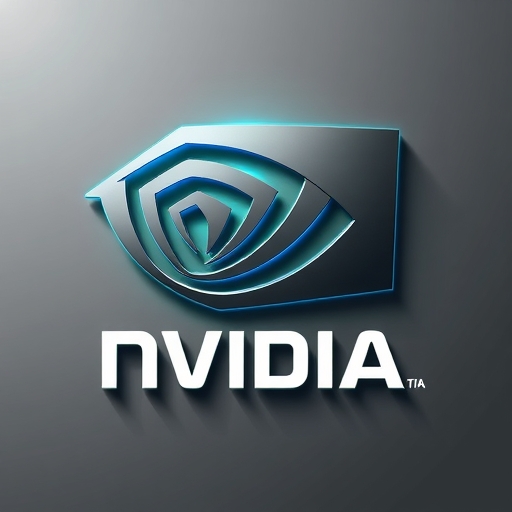 未來風格的Nvidia標誌