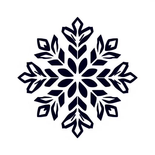 一個带有AI元素的雪花標誌
