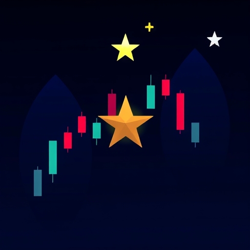 帶有十字星的K線圖