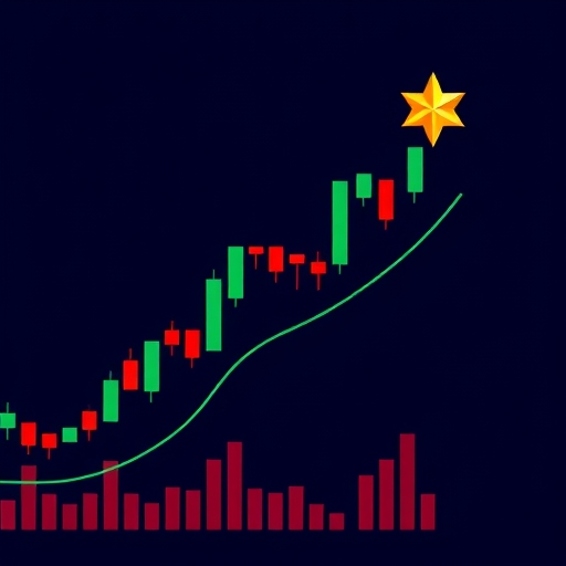 帶有十字星的K線圖