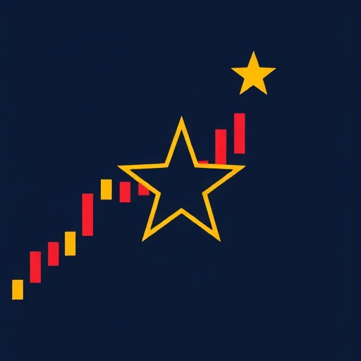 帶有十字星的K線圖