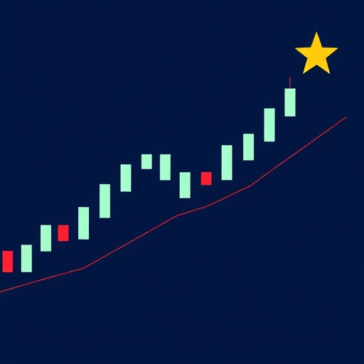 帶有十字星的K線圖