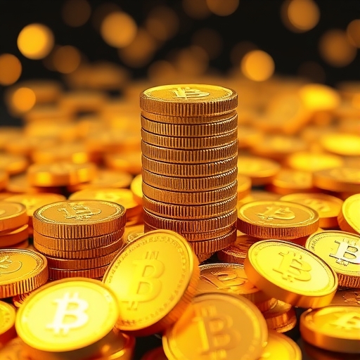 一堆堆閃閃發光的金幣