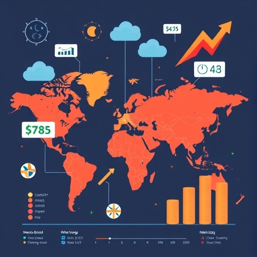 全球財經趨勢的插圖
