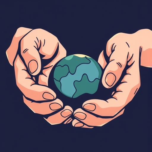 手部操作金融圖表或數據的抽象插圖