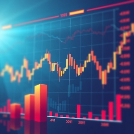 股市趨勢圖與分析介面。