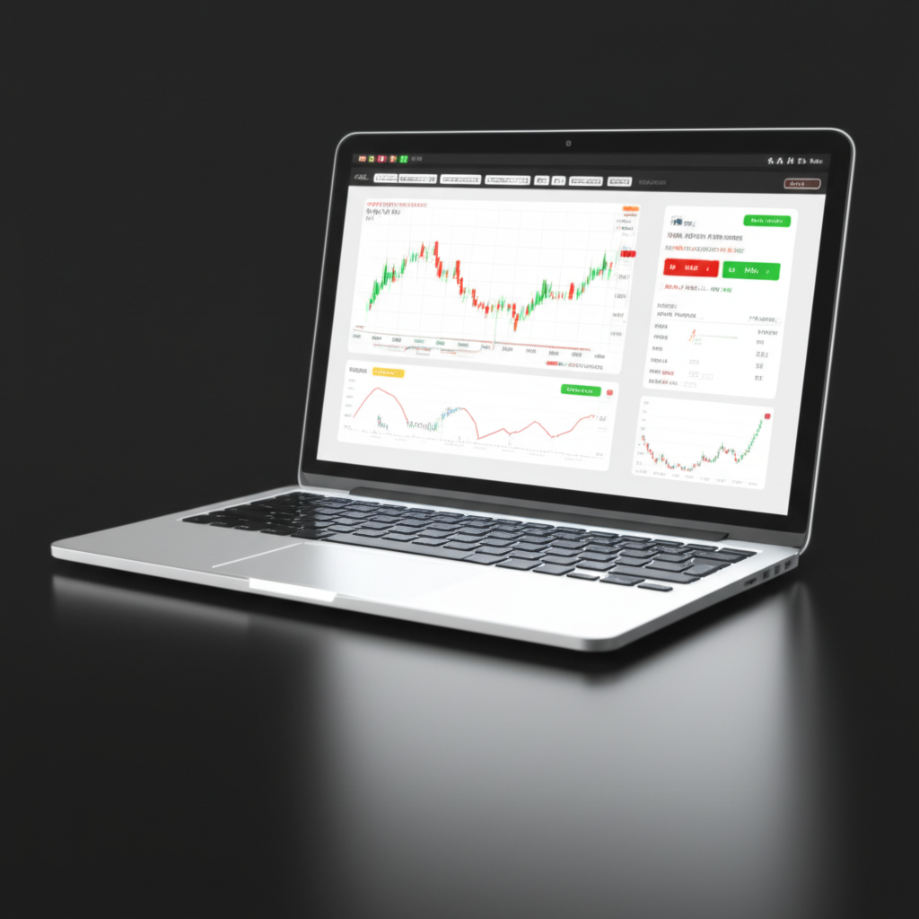 黃金K線圖範例,標示開盤價、收盤價、最高價、最低價與均線位置