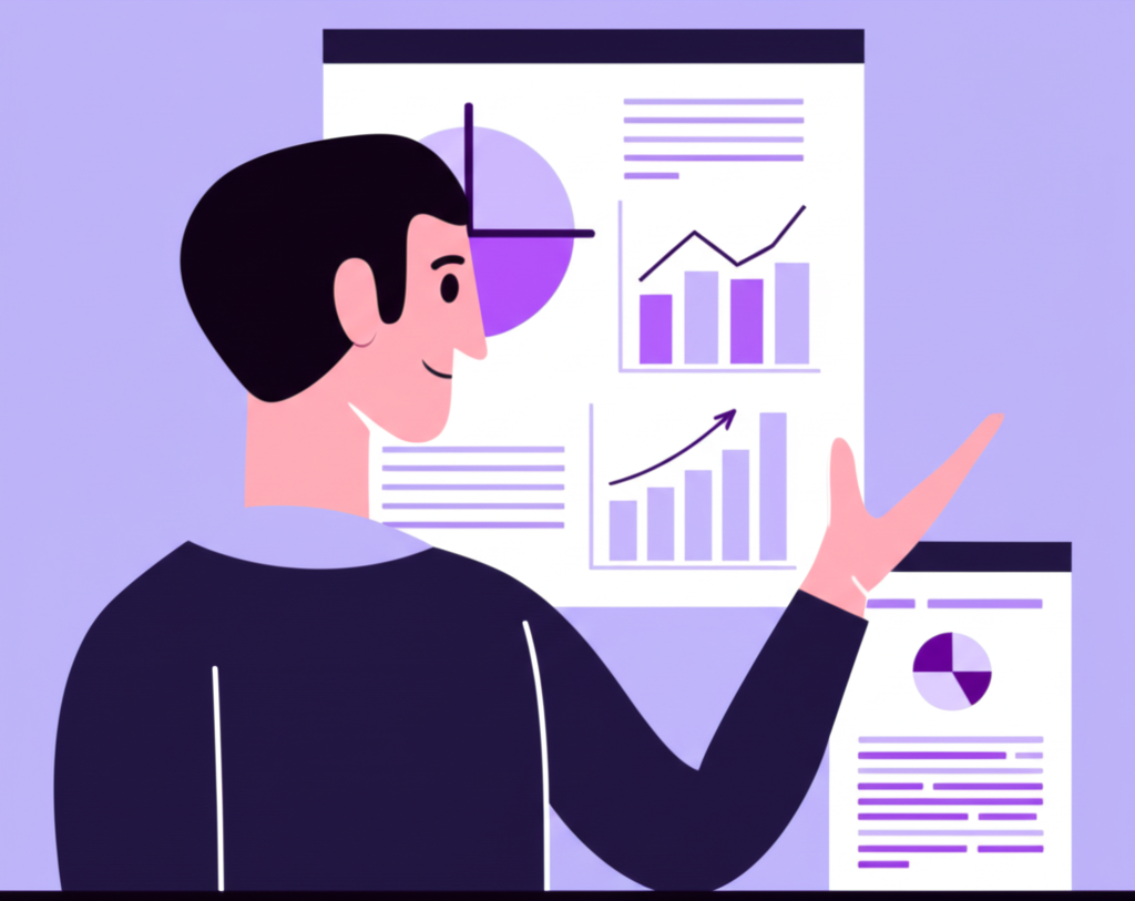 商業人士分析企業股權結構示意圖